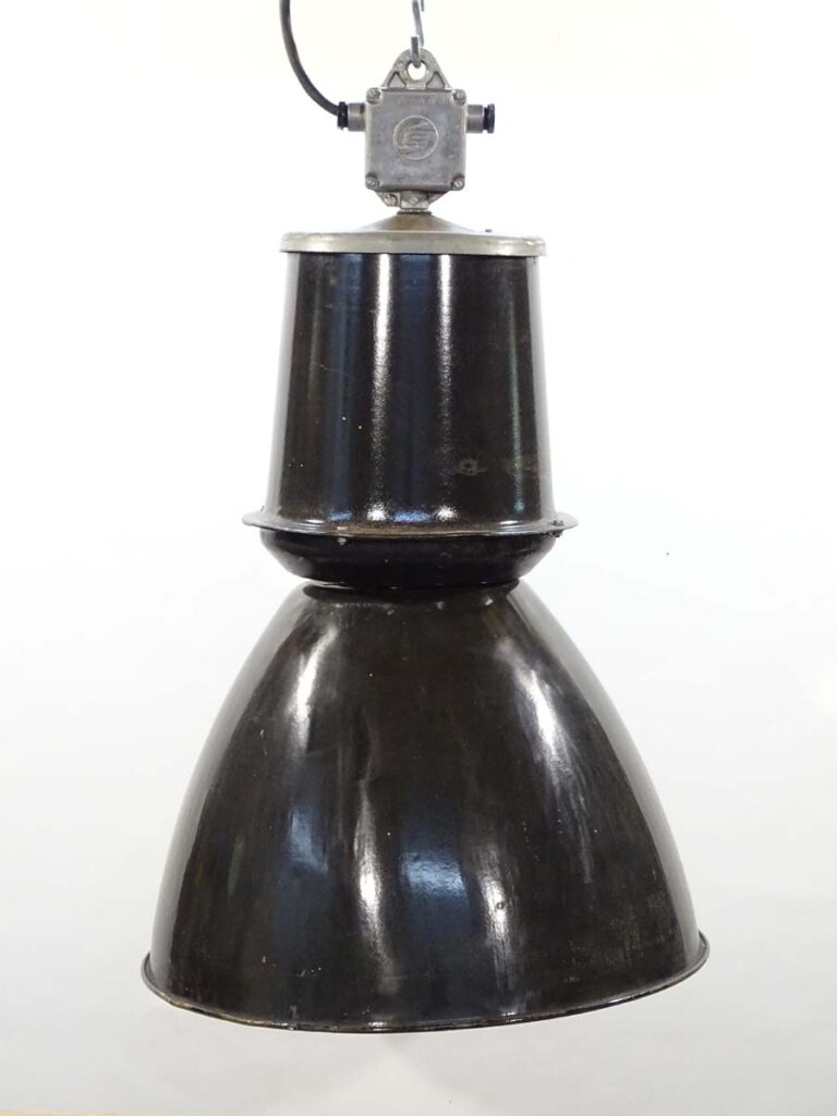 Elektrosvit geemailleerde fabriekslamp zwart No. 200